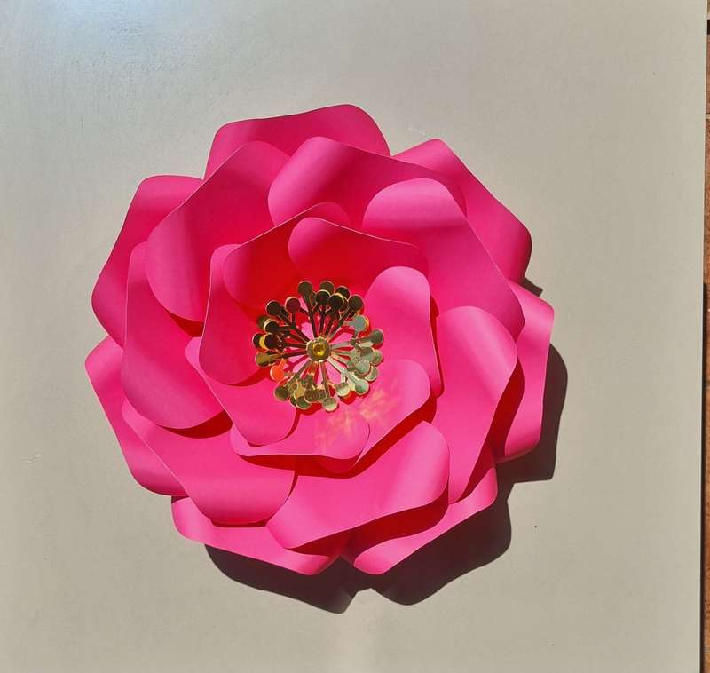 DO IT YOURSELF SINGLE LARGE PAPER FLOWER, Nursery paper flowers, nursery decor,  paper flowers ba...