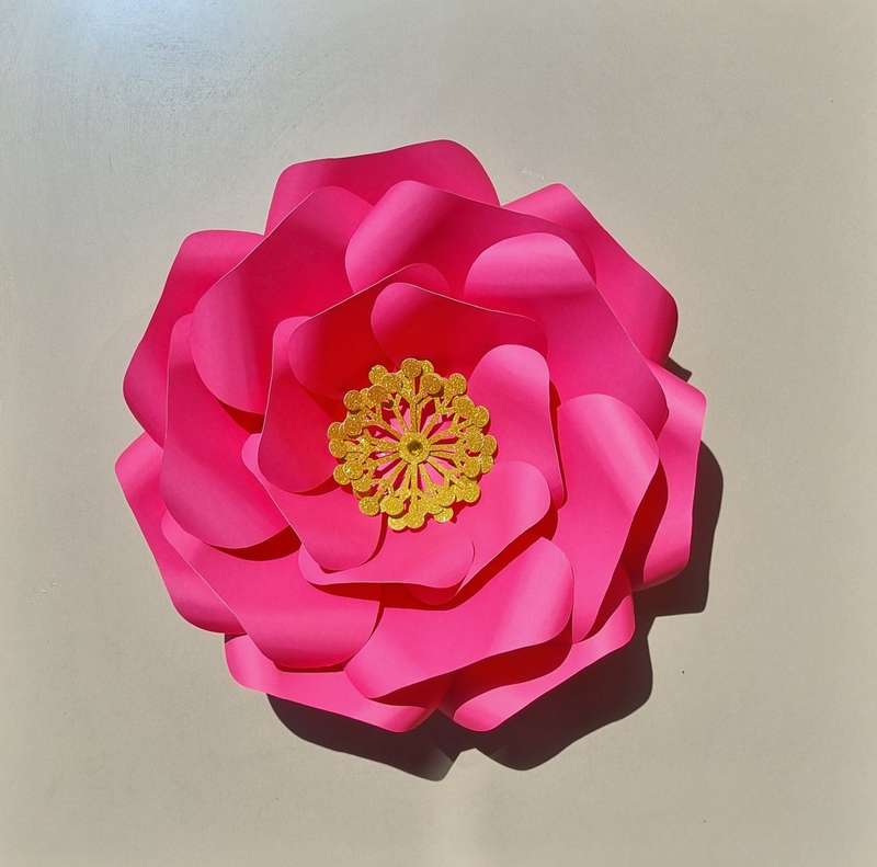DO IT YOURSELF SINGLE LARGE PAPER FLOWER, Nursery paper flowers, nursery decor,  paper flowers ba...