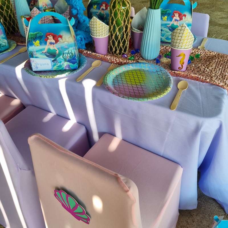 Kiddies Table and Chair Setup for 6