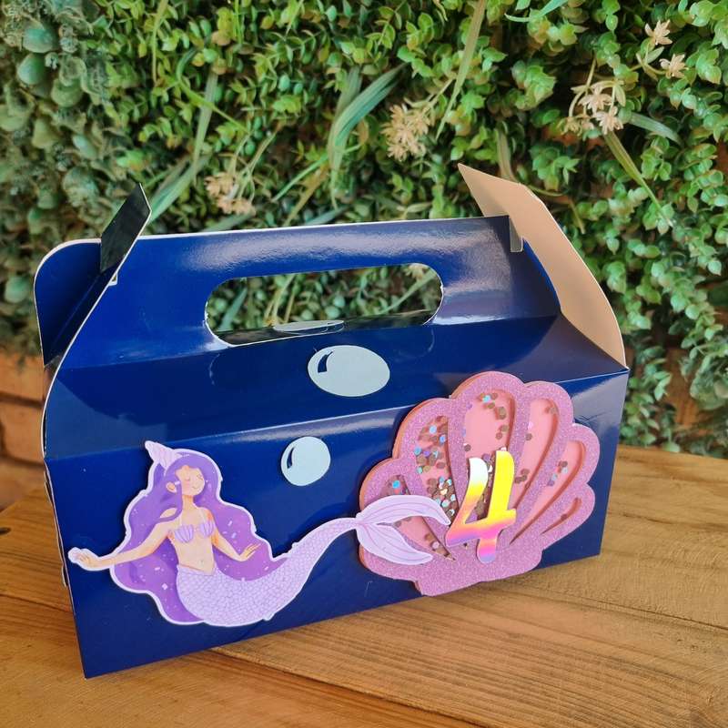 MERMAID  PARTY PACK 5 BOXES Dark Blue Navy