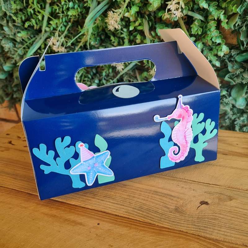 MERMAID  PARTY PACK 5 BOXES Dark Blue Navy