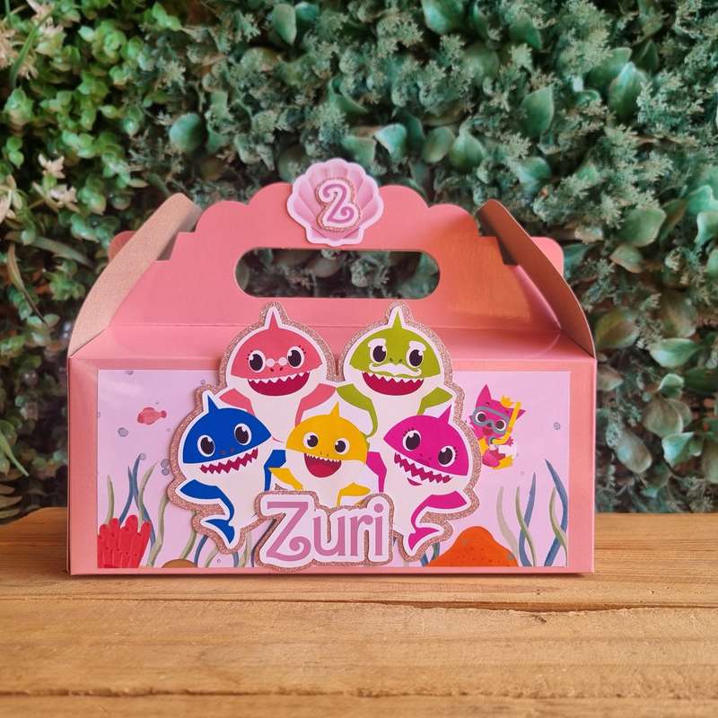 BABY SHARK PARTY PACK 5 BOXES PINK