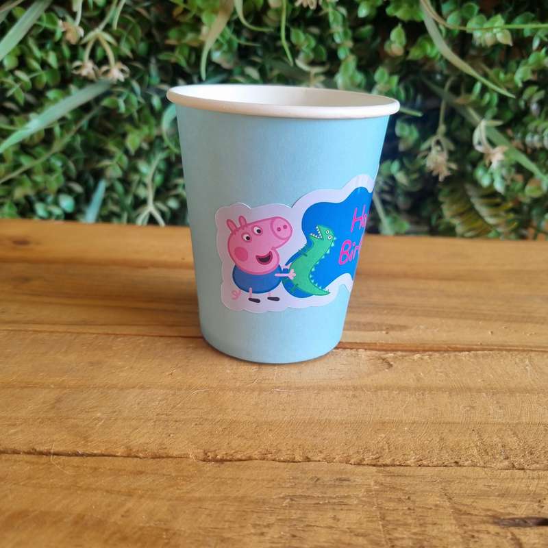 Peppa Pig Paper Cups Set of 8 Muddy Puddles