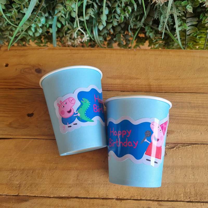 Peppa Pig Paper Cups Set of 8 Muddy Puddles
