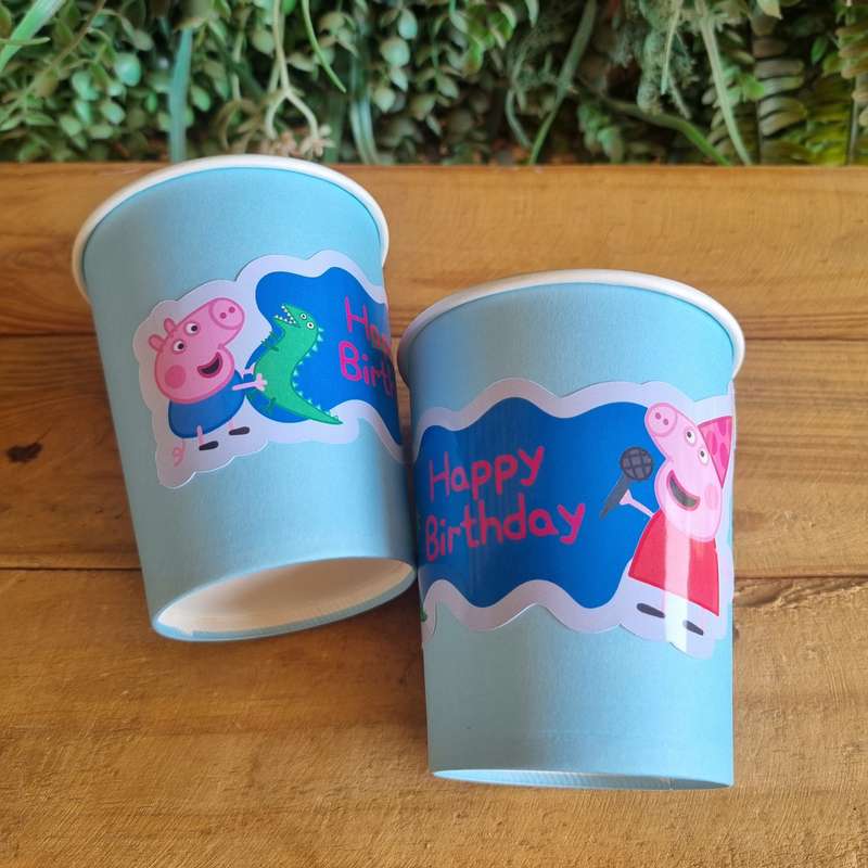 Peppa Pig Paper Cups Set of 8 Muddy Puddles