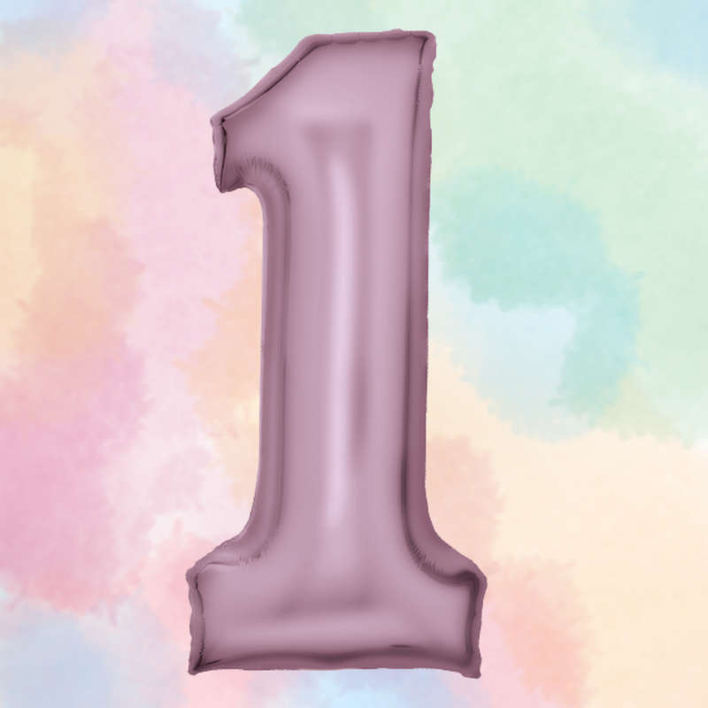 FOIL BALLOON  LARGE PASTEL PINK ONE 1