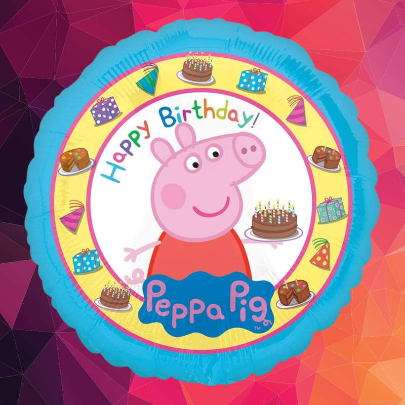 Peppa Pig Happy Birthday 18-Inch Foil Balloon