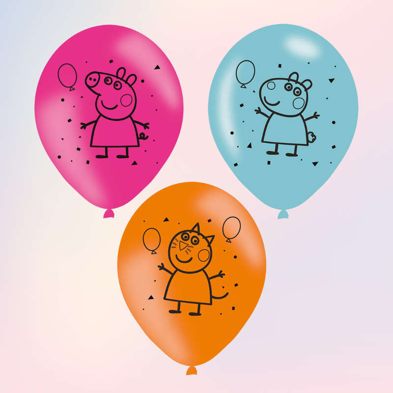 Peppa Pig Latex Balloons Set of 6