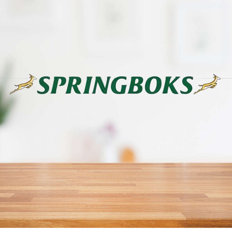 Springbok Themed Paper Banner  2m