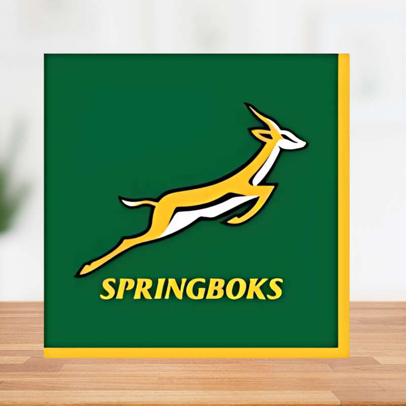 Springbok themed Napkins/Serviettes  33cm Pack of 16