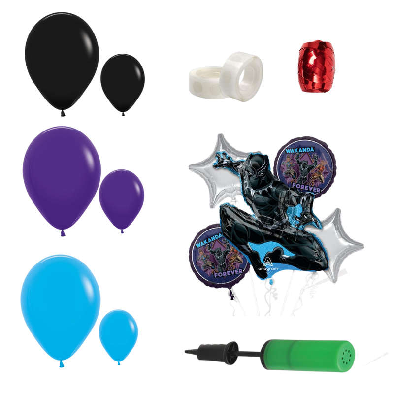 Deluxe Black Panther 248-Piece Balloon Garland Kit