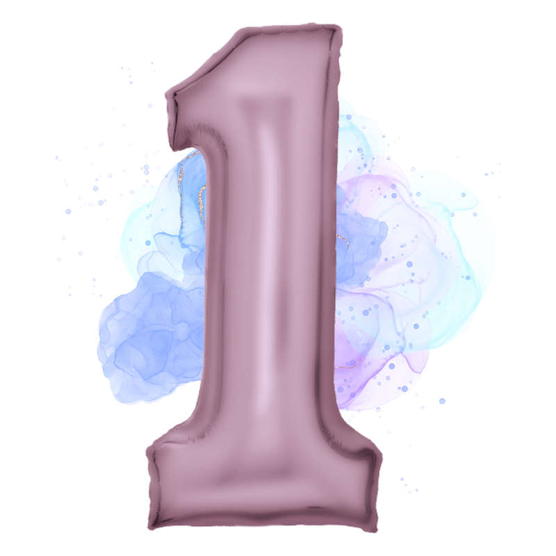 FOIL BALLOON  LARGE PASTEL PINK ONE 1
