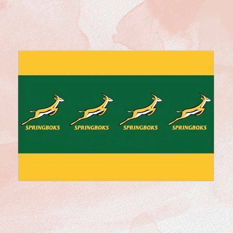Springbok Themed Paper Tablecloth  180x120cm