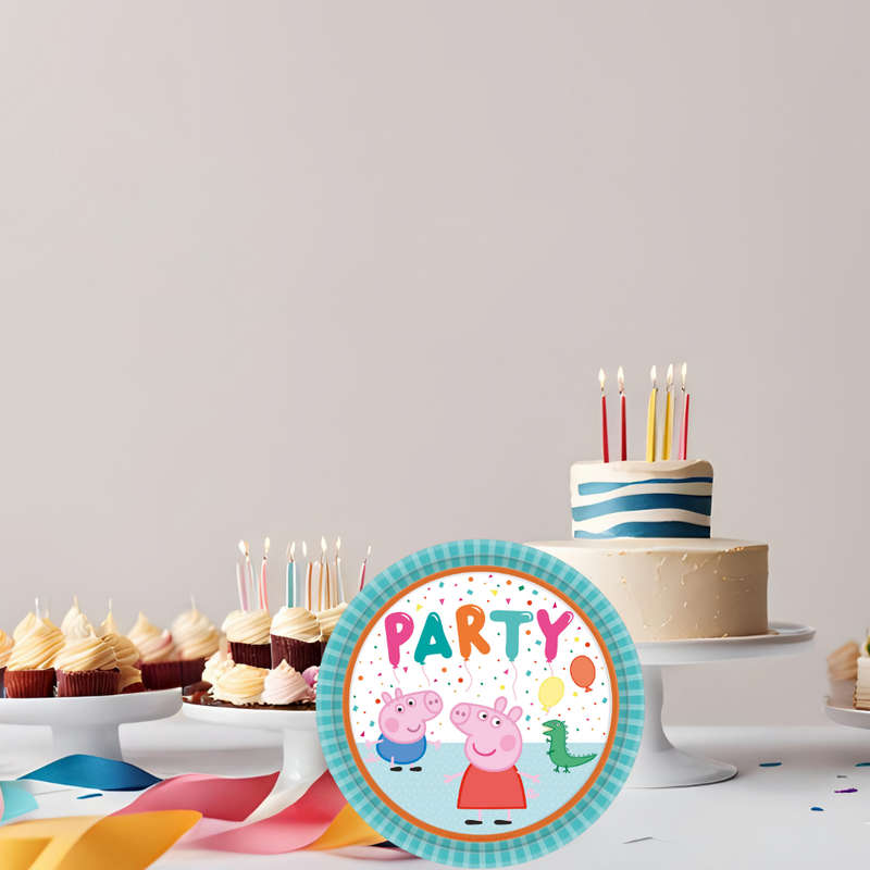 Peppa Pig Paper Plates 23cm Set of 8