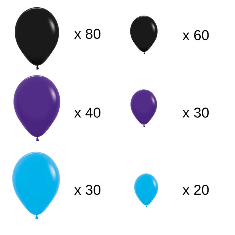 Deluxe Black Panther 248-Piece Balloon Garland Kit