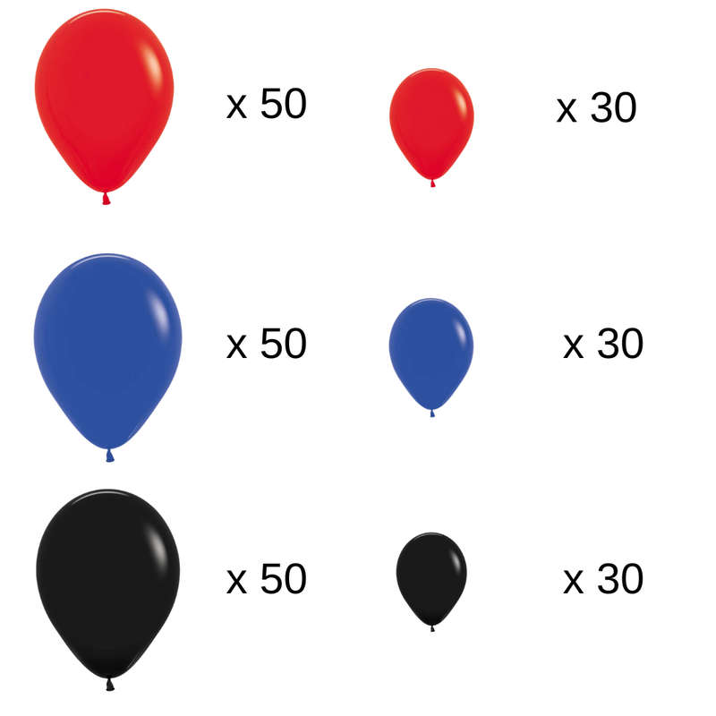 Deluxe Spiderman 248-Piece Balloon Garland Kit