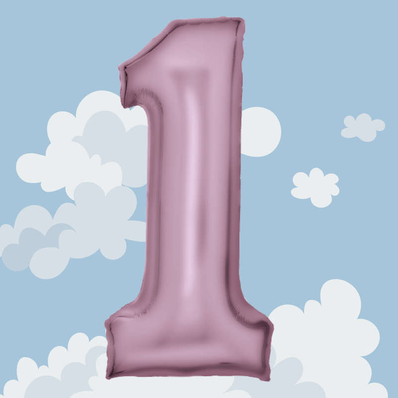 FOIL BALLOON  LARGE PASTEL PINK ONE 1