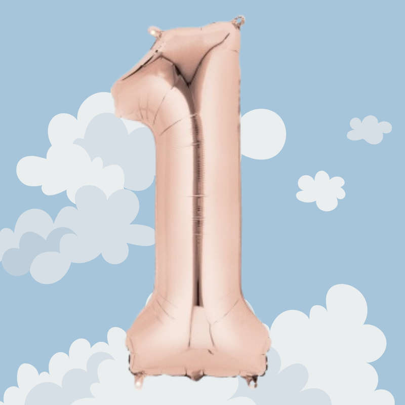 FOIL BALLOON  LARGE ROSE GOLD ONE 1