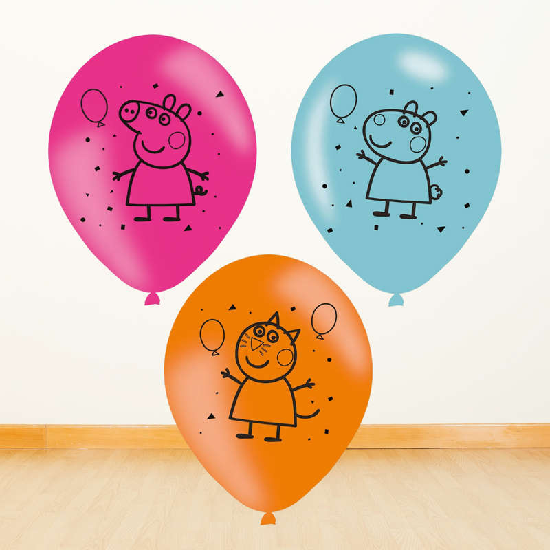 Peppa Pig Latex Balloons Set of 6