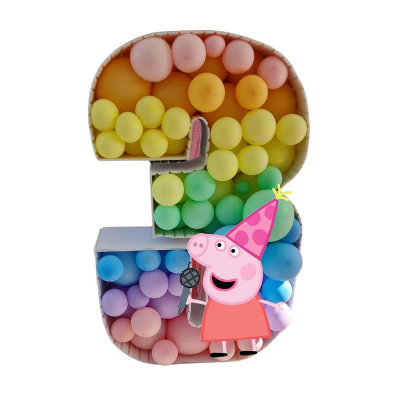 Peppa Pig Balloon Mosaic