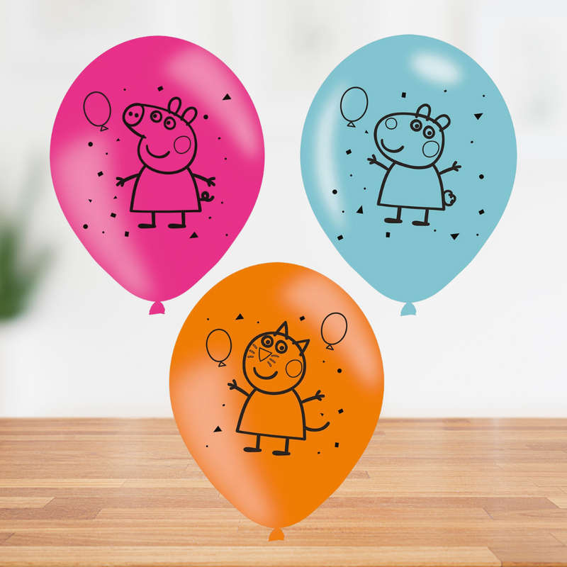 Peppa Pig Latex Balloons Set of 6