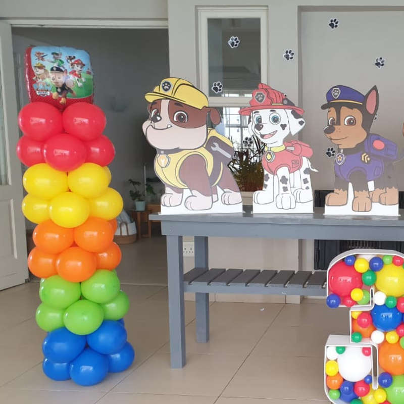 Paw Patrol Balloon Column