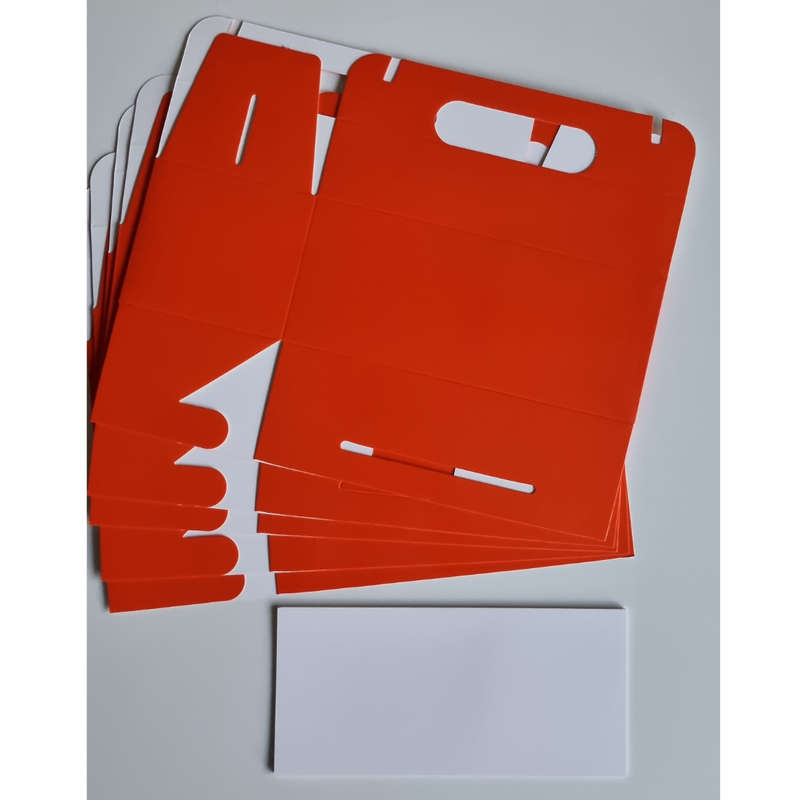 Plain Party Box Pack of 10 Orange