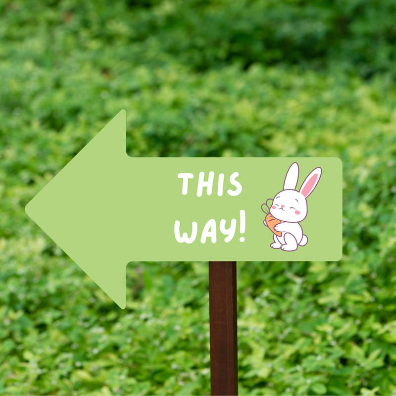 Easter Egg Hunt Signage Set of 10