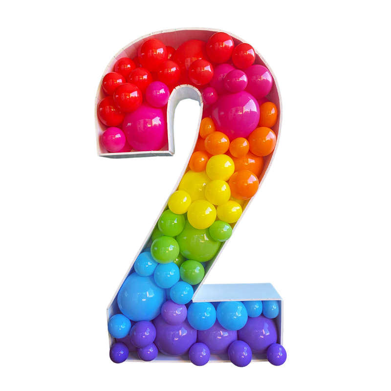 BALLOON MOSAIC MINI Numbers and Letters  55cm Tall. Birthday Decor, Baby Shower Bridal Shower, We...