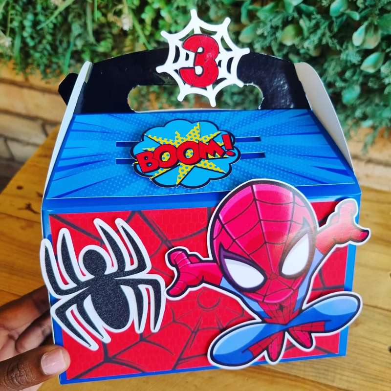 SPIDERMAN PARTY PACK 5 BOXES  Black