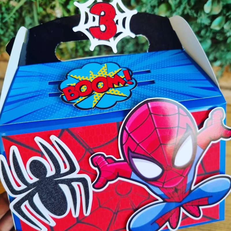 SPIDERMAN PARTY PACK 5 BOXES  Black