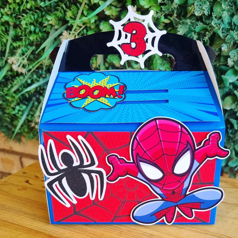 SPIDERMAN PARTY PACK 5 BOXES  Black