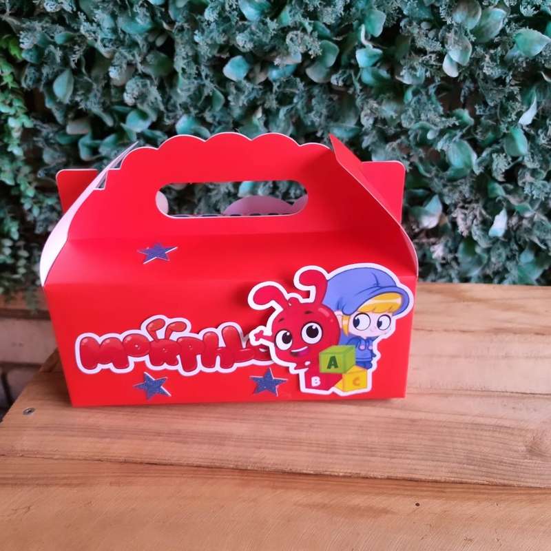 MORPHLE PARTY PACK 5 BOXES only, personalized kiddies birthday party themed decor party boxes cus...