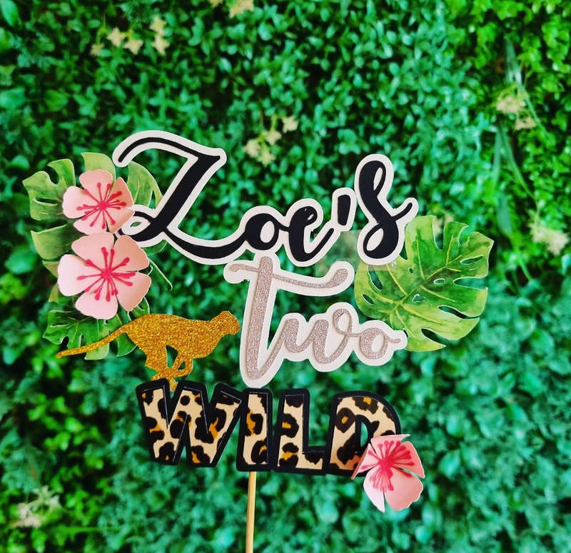 TWO WILD CAKE TOPPER