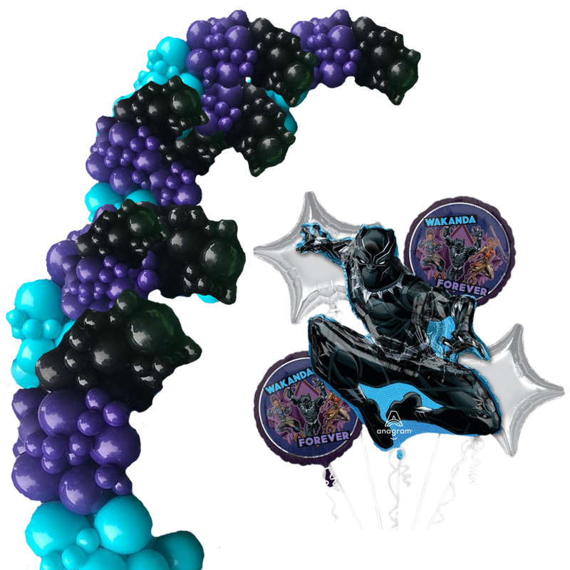 Deluxe Black Panther 248-Piece Balloon Garland Kit