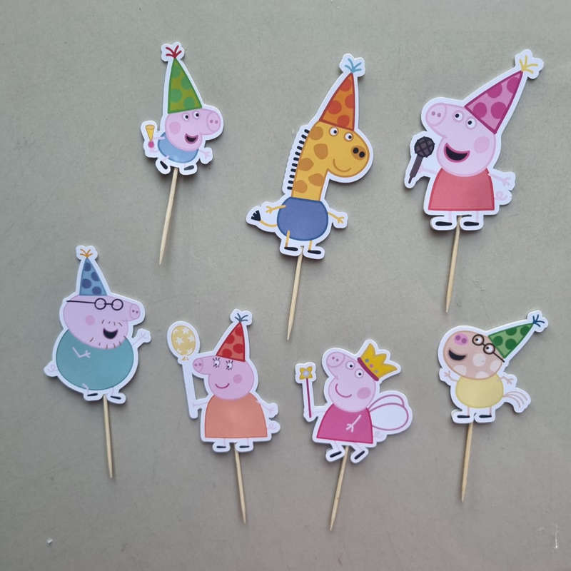 Peppa Pig Mini Cupcake Toppers