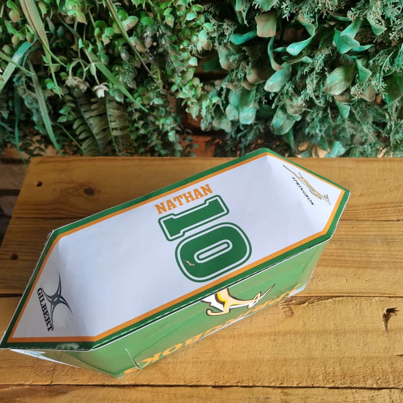 SPRINGBOKS  RUGBY BALL PARTY PACKS BOX