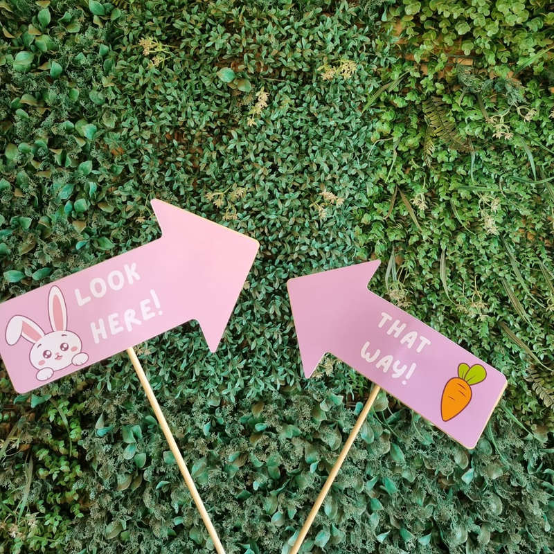 Easter Egg Hunt Signage Set of 10