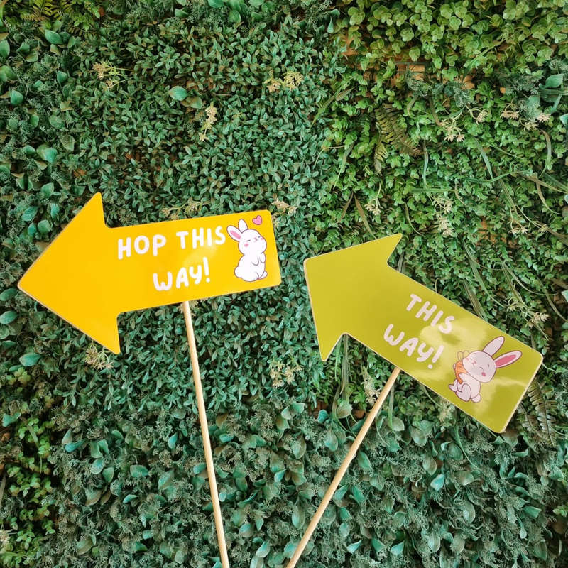 Easter Egg Hunt Signage Set of 10
