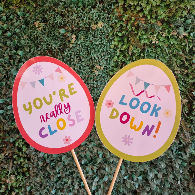 Easter Egg Hunt Signage Set of 10