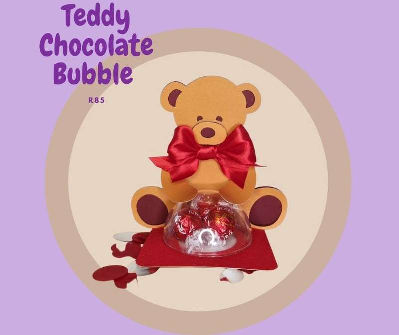 TEDDY BEAR CHOCOLATE BUBBLE VALENTINE'S DAY GIFT