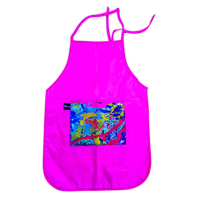 Plastic Kiddies Aprons - Splash Designed, Pink