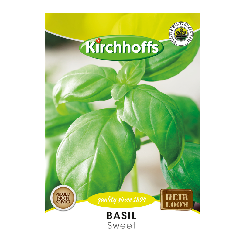 Basil (Sweet) - Kirchhoff Seeds, Herbs