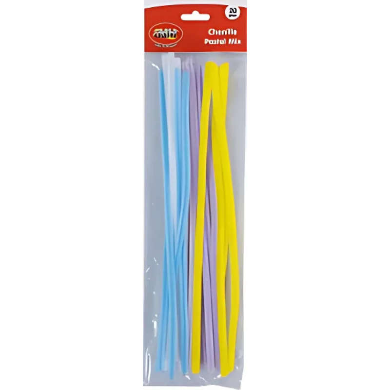 Crazy Crafts Chenille Pastel Mix 20psc