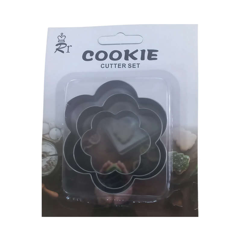 Cookie Cutter Set S/Steel Flowers - 3's