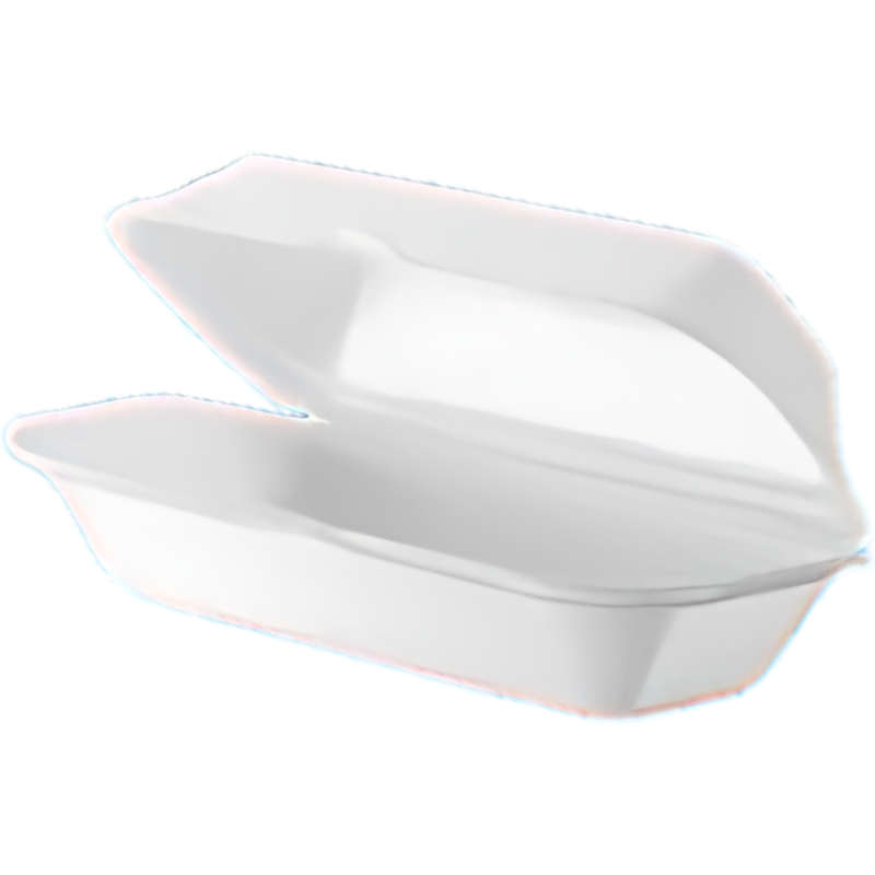Slim Hotdog Takeaway Boxes - 25s, 50s, 100s, Polystyrene