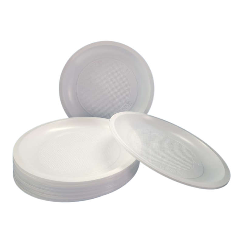 Plastic Plates - White