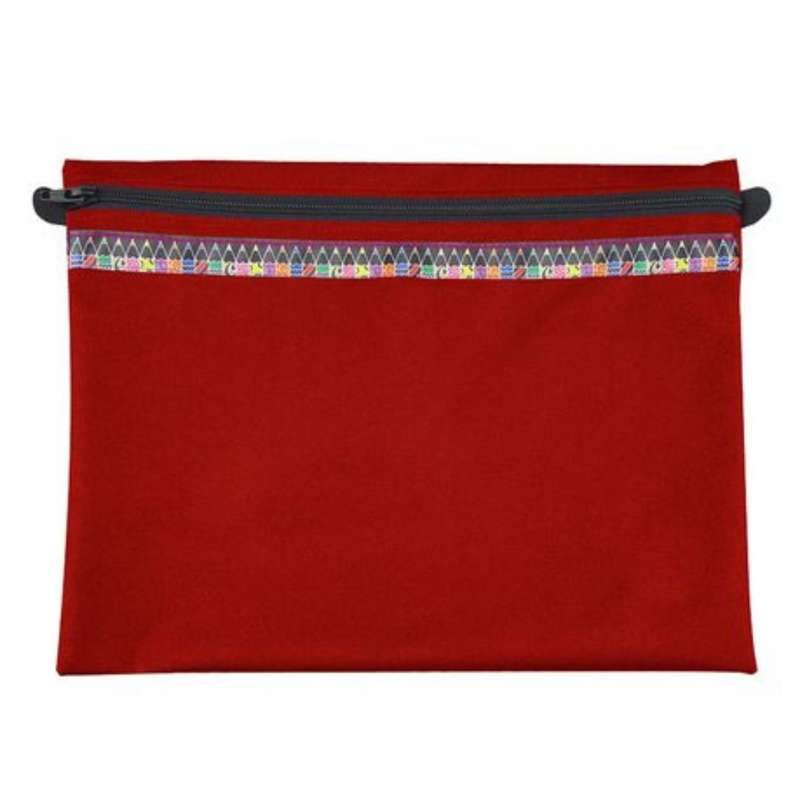 Book Bags With Zip Assorted Colours