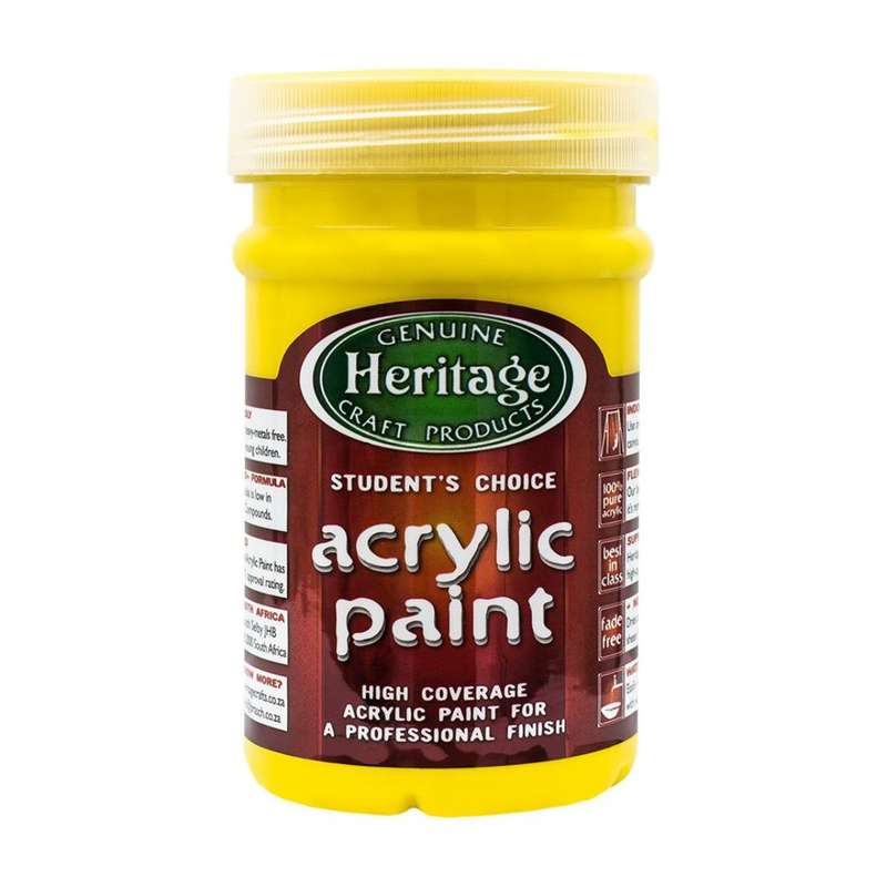 Heritage Acrylic Paint 250ml Assorted Colours