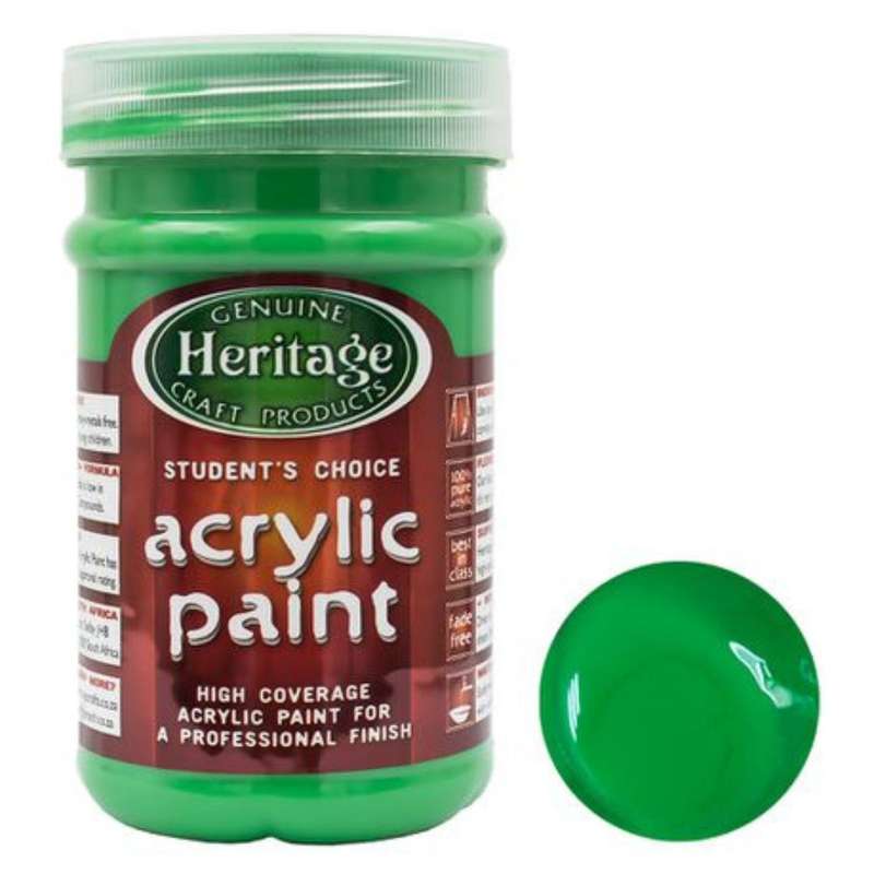 Heritage Acrylic Paint 250ml Assorted Colours